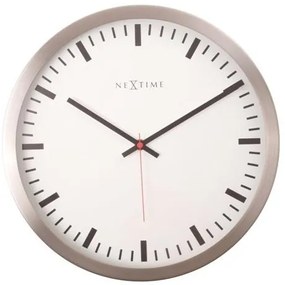 Designové nástěnné hodiny 2520 Nextime Stripe white 26cm