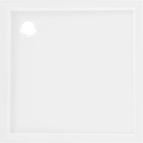 Mexen Flow štvorcový sprchový kút slim 120 x 120 cm, biely lesk - 46S101212