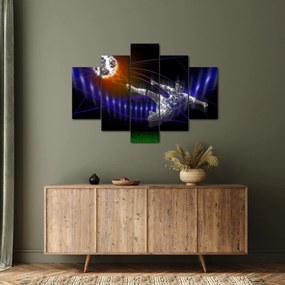 Obraz futbalistu v skoku (150x105 cm)