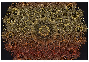 Samolepiaca tapeta zlatá orientálna Mandala