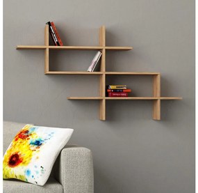 Nástenná polica HALIC 82x150 cm dub