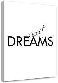 Obraz na plátně Nápisy Sweet Dreams - 60x90 cm