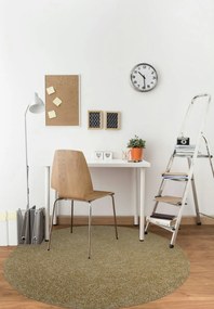 Vopi, AKCIA: 200x200 (průměr) kruh cm Kusový koberec Color shaggy béžový guľatý, béžová, obývacia izba