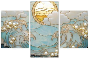 Obraz - 3D perly v oceáne (90x60 cm)