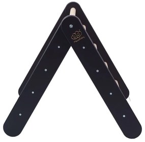 Čierny pikler trojuholník z borovicového dreva 60x60x60 cm Montessori – Meowbaby