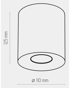Bodové svietidlo ORION 1xGU10/10W/230V zlatá