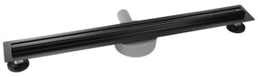 REA-G2710 - Odtokový žľab NEOX SLIM 70 cm nerezová oceľ/čierna