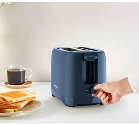 Tefal - Hriankovač s dvomi otvormi MORNING 850W/230V modrá