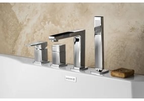 Sapho - Vaňová batéria 4-otvorová TURSI, lesklý chróm