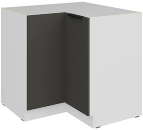 Kuchynská skrinka Aria-Gr/Wh Anti Fingerprint 90x90 Dn 2f Bb