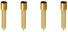 ester & erik Zapichovací svietnik na sviečku Gold Small – set 4 ks