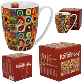 Porcelánový hrnček Kandinsky Squares with Circles 360 ml