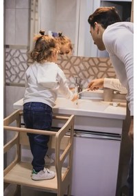 Učiaca veža TWINN 83x45 cm hnedá