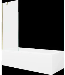 Mexen Vega obdĺžniková vaňa 150 x 70 cm s obkladom a 1-krídlovou sprchovou zástenou 70 cm, Transparentné, Zlatá - 550115070X9507