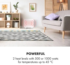 Klarstein Bornholm Single Smart, konvektor, 1000 W, ovládanie cez aplikáciu, biely