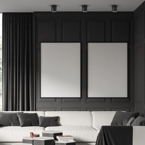 Stropné svietidlo George, 1x čierne kovové tienidlo