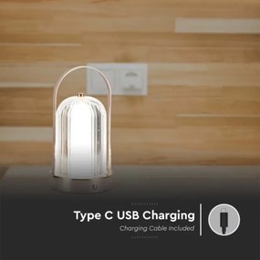 LED Stmievateľná stolná lampa LED/1W/5V 3000-6000K 1800 mAh meď