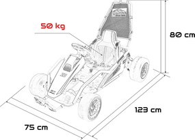 Ramiz Motokára TORNADO s funkciou driftovania Červená