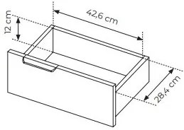 Komoda Rastafa 2D2S (dub artisan + čierna). Vlastná spoľahlivá doprava až k Vám domov. 1071378