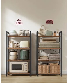 Knižnica NAVARO hnedá/čierna