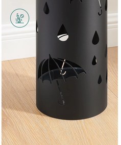 Kovový stojan na dáždniky ANABEL, 17x41cm, čierna SongmicsHome