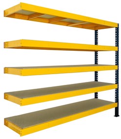 Trestles Prístavok k regálu 2200x2400x800, 5 políc Farba: červená a čierna