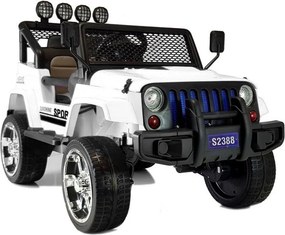 LEAN CARS Elektrické autíčko Jeep S2388 biele 4x45W