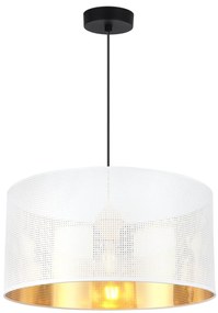 Závesné svietidlo Asti0, 1x biele PVC tienidlo, (fi 40cm), g, b