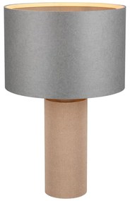 Sivo-béžová stolová lampa (výška 48 cm) Canio – Trio