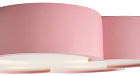 Detské stropné svietidlo ružové a biele - Lucille