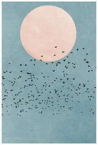 Plagát, Obraz - Kubistika - Fly away, (40 x 60 cm)