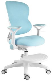 Detská rastúca stolička Neoseat JUNI 006 — látka, prateľný poťah, modrá