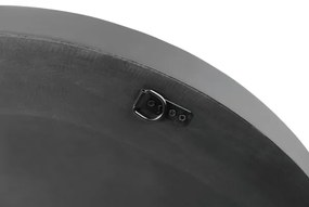 Eglo 425062 - Nástenné zrkadlo BONTANG Ø 90 cm čierna/zlatá