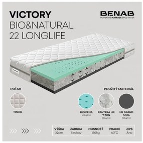 Matrac Benab Victory Bio & Natural 22 Longlife 200x120 cm