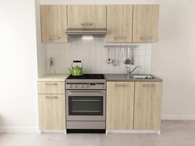 Kuchynský blok Irma, biela/dub sonoma