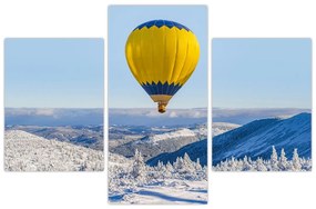 Obraz - Let nad zimnou krajinou (90x60 cm)