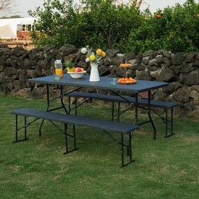 Kempingový stôl NILS Camp NC1618 antracitový