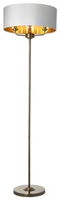 Endon 98935 - Stojacia lampa HIGHCLERE 3xE14/40W/230V biela/mosadz