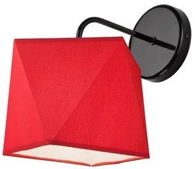 RUEL Moderné nástenné svietidlo LACRO, 1xE27, 60W, červené