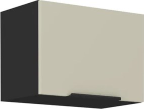 Horná výklopná kuchynská skrinka Arona, 50 cm, kašmírová/čierna%