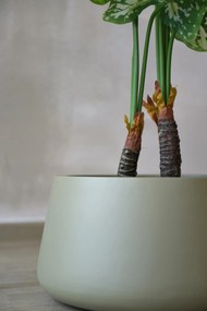 Kvetináč GORDO, sklolaminát, výška 21 cm, béžový