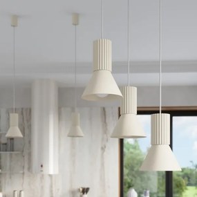 Sollux SL.1871 - Závesný luster ESTRIA na lankách 3xE14/10W/230V, priemer 30 cm, krémový