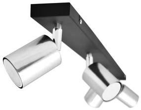 LED Bodové svietidlo TUNE 4xGU10/4,8W/230V matný chróm/čierna