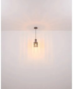 Globo 15904HA - Luster na lanku TULIVAR 1xE27/40W/230V pr. 18 cm hnedá