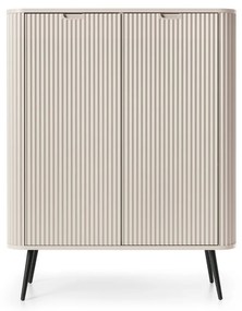 VYSOKÁ KOMODA BELLISSA KAŠMÍR + ČIERNE NOŽIČKY 103 cm