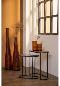 Kovové odkladacie stolíky v súprave 2 ks 26x53 cm Bocov – Light &amp; Living