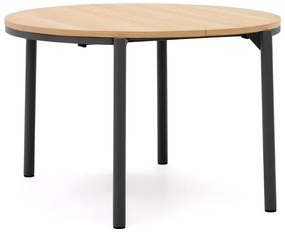 Okrúhly rozkladací jedálenský stôl v dekore duba ø 120 cm Montuiri – Kave Home