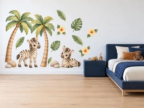 Zebřičky pod palmami arch 66 x 100 cm