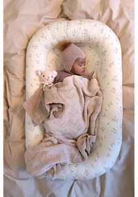 Béžová pletená detská deka z Bio bavlny 80x100 cm Almond – Cam Cam Copenhagen