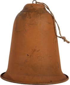 Christmas Decoration Figurine Bell ? 15x17 Cm Brown Metal - ? 15*17 cm